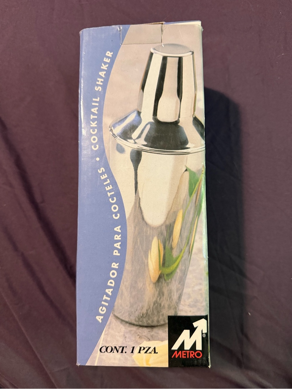 Metro Stainless Steel Cocktail Shaker in Silver